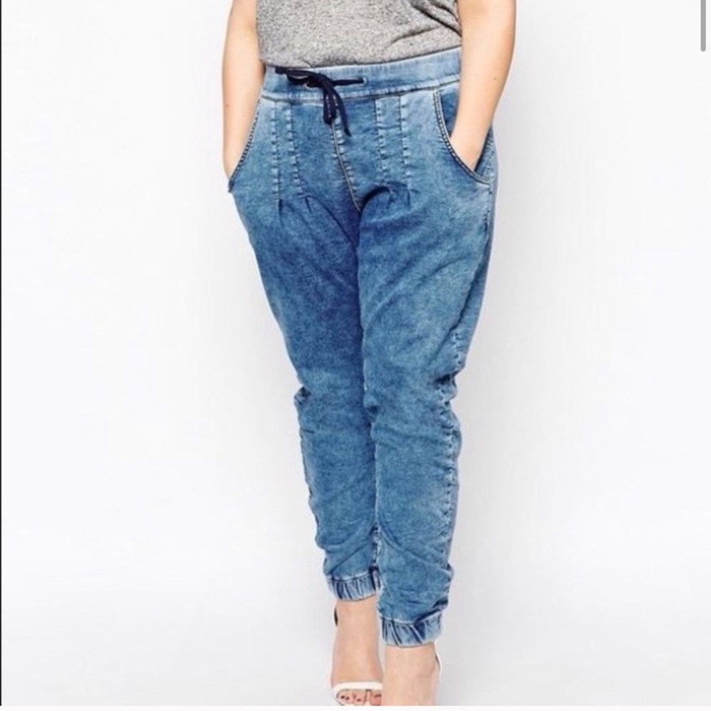 RARE Carma Koma Denim Joggers